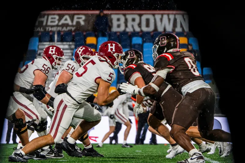 Harvard Survives Nor'Easter Battle Against Brown With Narrow 14-10 Victory