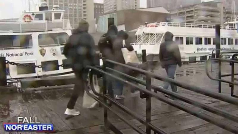 Whipping winds batter Boston, prompt cancellations at Logan Airport