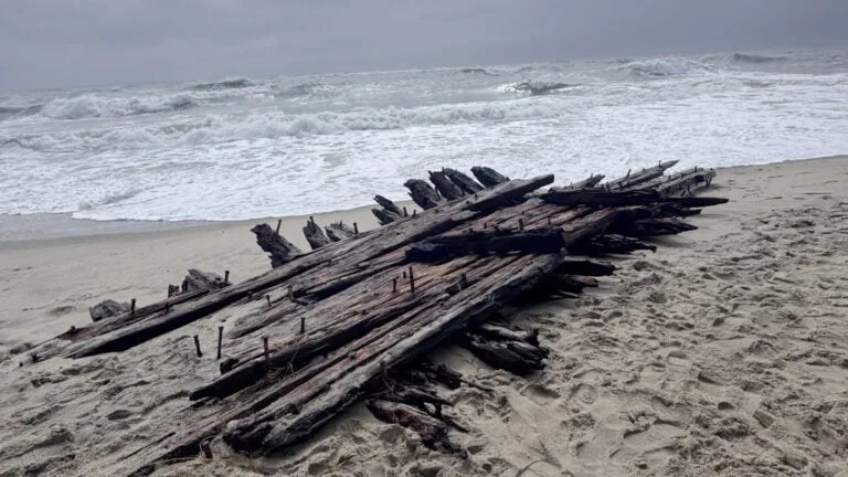 Maritime experts travel to Nantucket to investigate shipwreck remains exposed by nor'easter