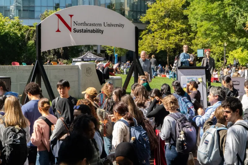 At annual Sustainability Fair, organizations teach Northeastern students how they can do their part