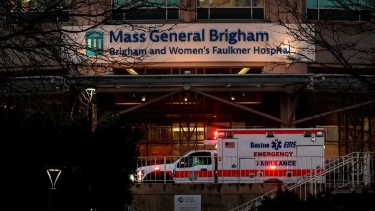 One dead, two injured after vehicle strikes hospital building in Jamaica Plain