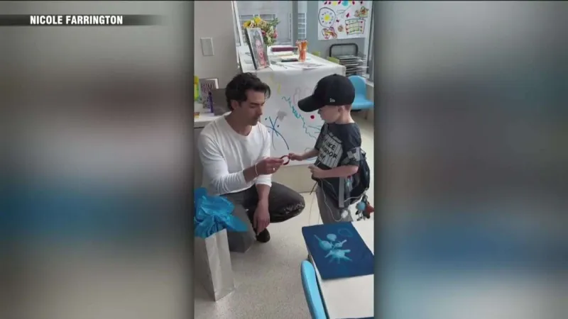 Joe Jonas visits patients at Boston Children's Hospital