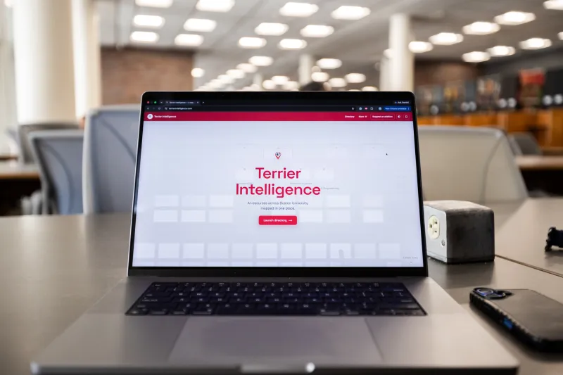 Student-built 'Terrier Intelligence' website connects users to campus AI community