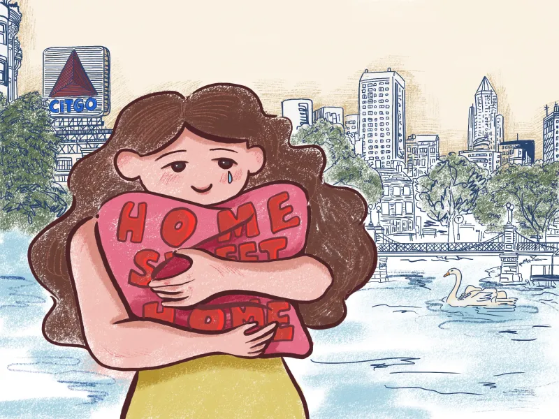The coexistence of homesickness and transformation