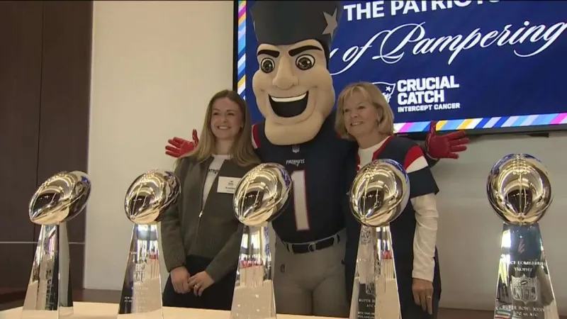 Patriots welcome guests for Day of Pampering, Kraft surprises them with tickets