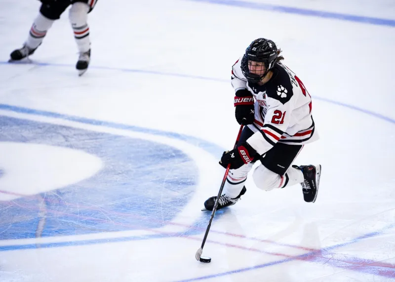 Women's hockey star forward Stryker Zablocki is lightning in a bottle