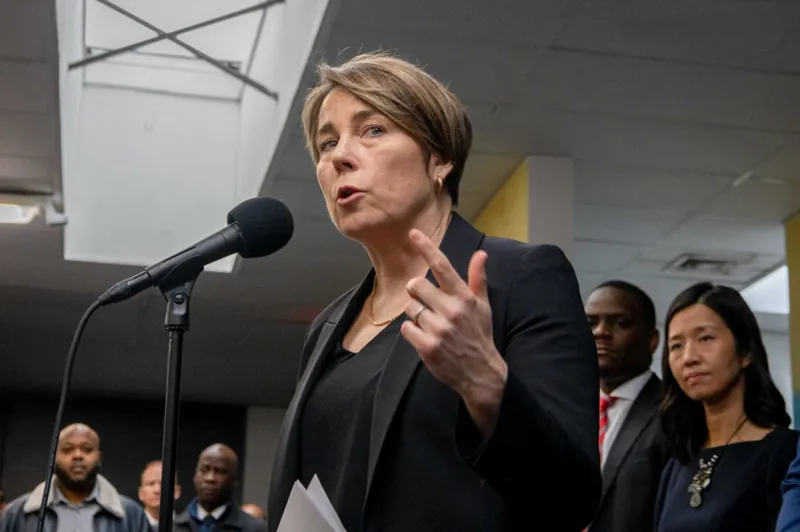 Healey backs natural gas pipeline expansion, prompting pushback from local climate activists