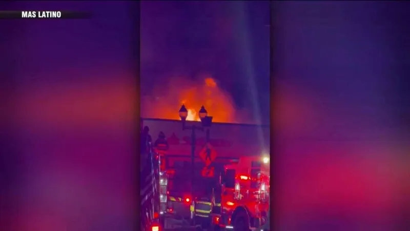 2 firefighters suffer electric shock in Somerville fire that destroyed several businesses