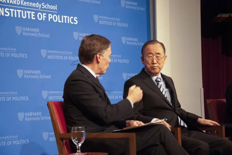 Former UN Secretary-General Ban Ki-moon Calls on U.S. to Rejoin Paris Climate Agreement in IOP Forum