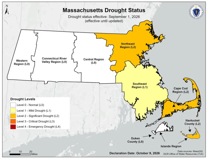 Significant Drought Conditions & Water Use Restrictions In Effect in Cambridge