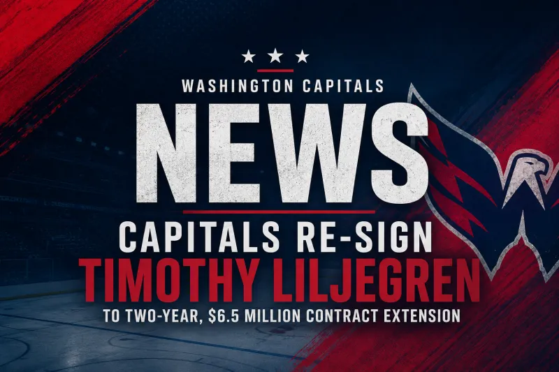 Capitals lock up Timothy Liljegren with two-year extension as blue line continues transition