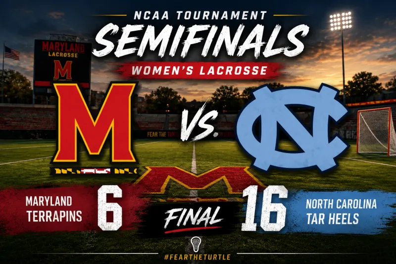 Maryland's Season Ends In NCAA Semifinal Rout Against North Carolina