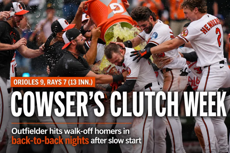 Cowser's Clutch Week Gives Orioles a Spark During Difficult Stretch