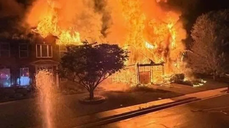 Gas line ignites in Washington County house fire; flames spread to adjacent homes
