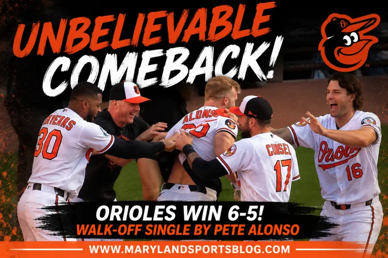 Orioles Storm Back in Wild 6-5 Walk-Off Win Over Blue Jays
