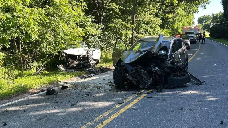 Four injured after crash involving cyclist in Frederick