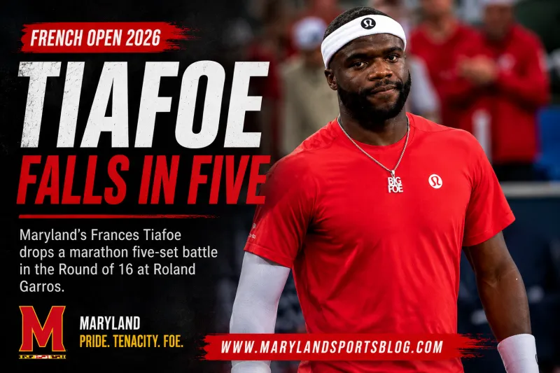 Maryland's Frances Tiafoe Falls in Five-Set Battle at French Open