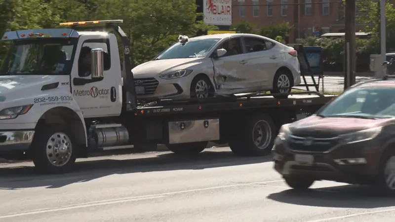 Stolen car chase across Montgomery County and DC leads to 4 juveniles arrested