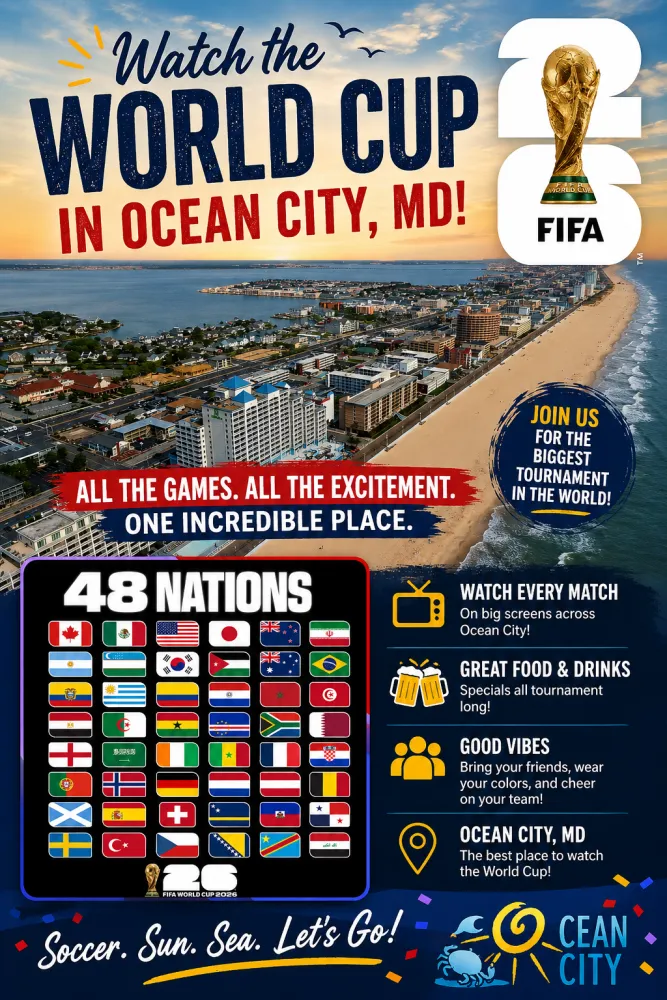The FIFA World Cup 2026 in Ocean City Md!