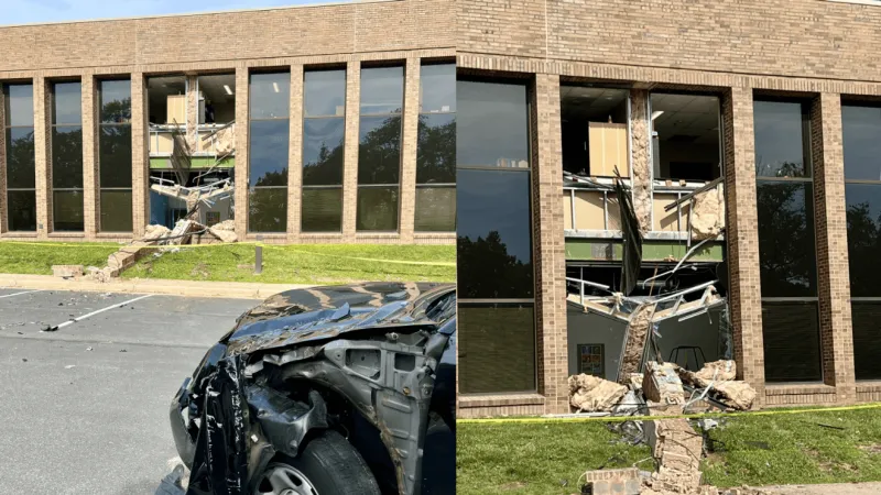 Toyota crashes into Montgomery County church