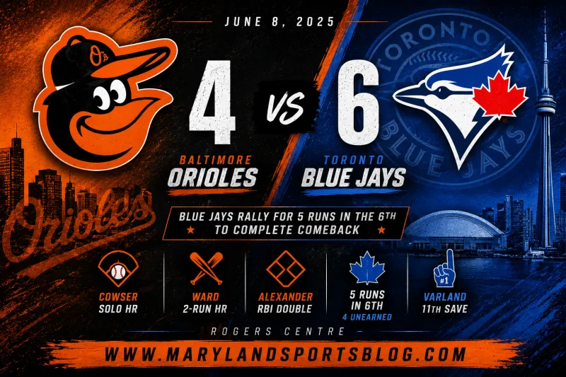 Blue Jays 6, Orioles 4: Baltimore Blows Four-Run Lead in Series Finale
