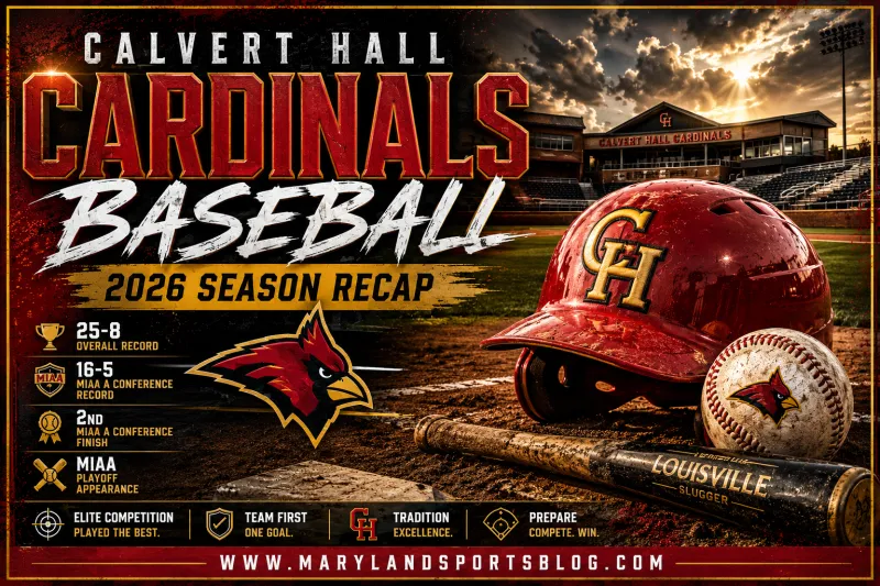 Calvert Hall Cardinals Baseball 2026 Season Recap: Cardinals Battle Through Brutal MIAA Schedule, Finish 25-8