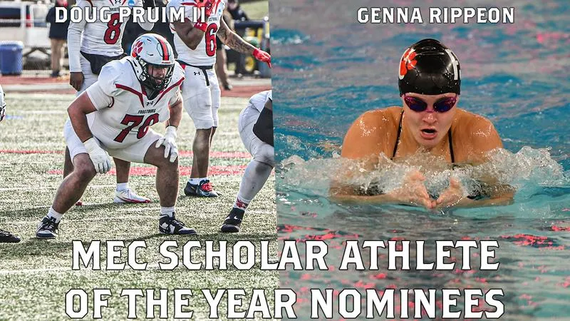 Pruim, Rippeon Selected as MEC Scholar Athlete of the Year Finalists