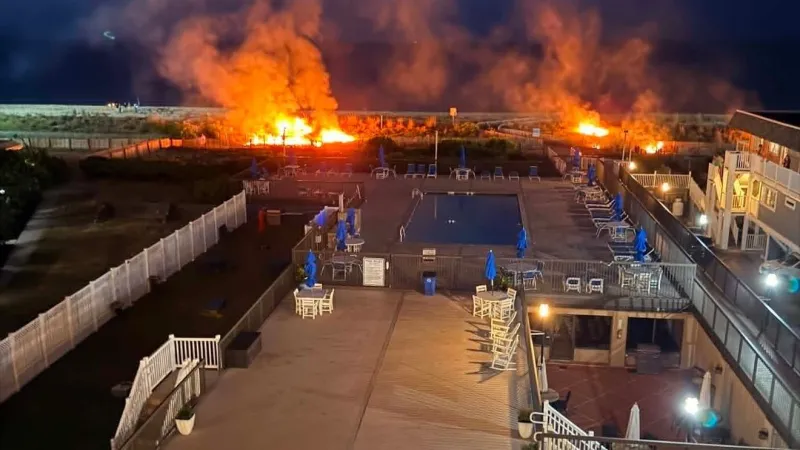 Ocean City officials ask for help after illegal fireworks burn protected beach grass