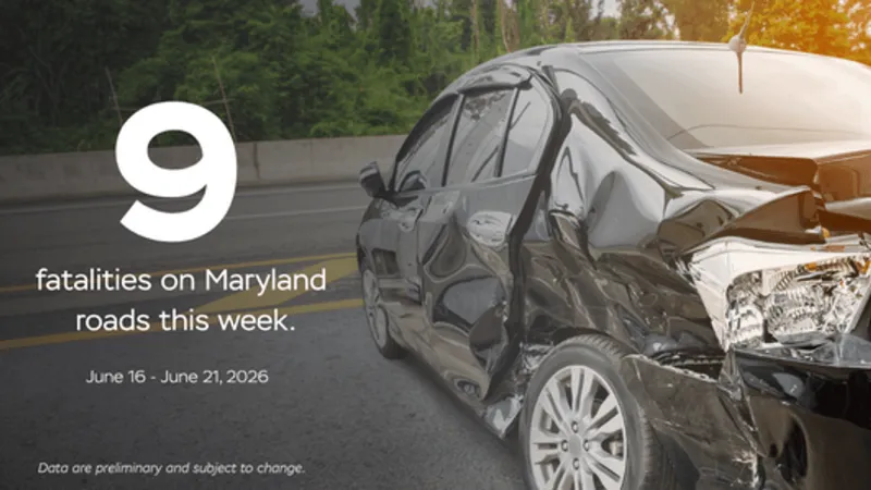Maryland traffic deaths climb to 173 in 2026 after nine fatalities last week