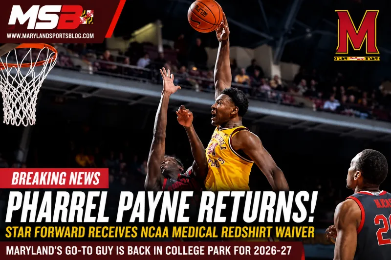 BREAKING: Pharrel Payne Returning to Maryland After Receiving NCAA Medical Redshirt Waiver