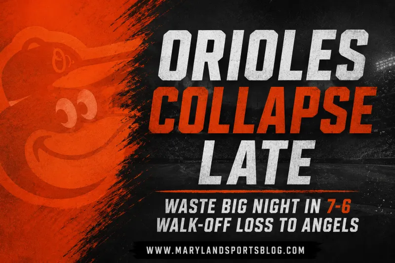 Orioles Collapse Late, Waste Samuel Basallo's Monster Night in 7-6 Walk-Off Loss to Angels