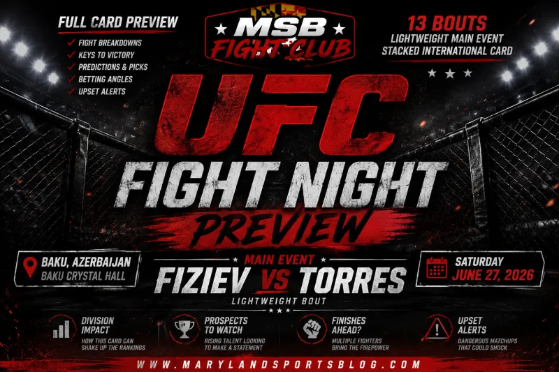 MSB Fight Club: UFC Fight Night Preview - Fiziev vs. Torres