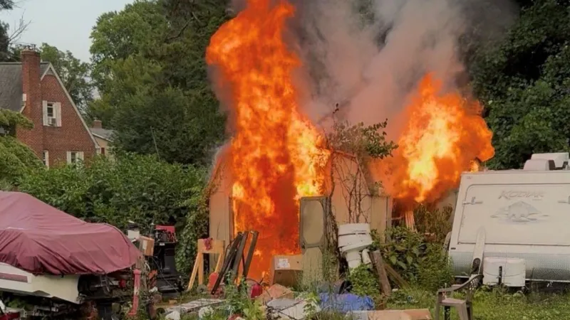 Shed fire from charging lithium-ion battery damages RV, boat in Cecil County