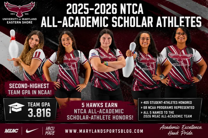 UMES Bowling Earns NCAA's Second-Highest Team GPA, Five Hawks Receive NTCA Academic Honors