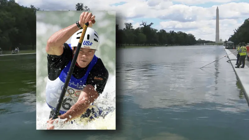 Former Olympic canoeist pleads not guilty in Lincoln Memorial Reflecting Pool vandalism