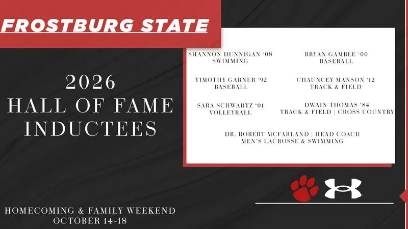 Frostburg State Announces 2026 Hall of Fame Inductee Class