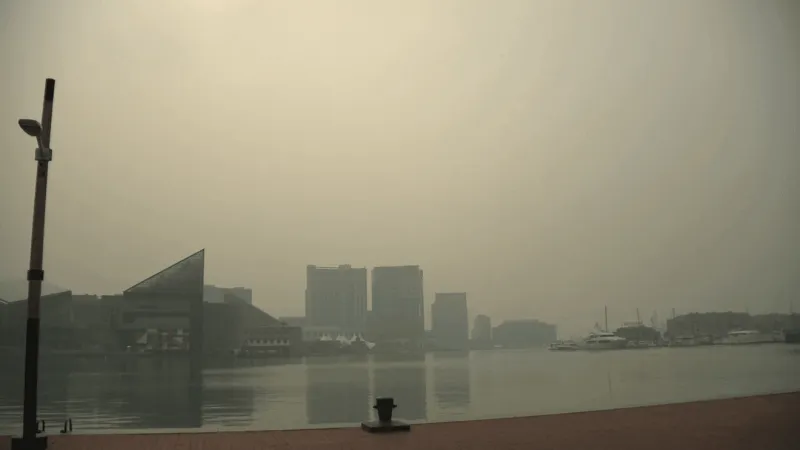 PHOTOS: Smoky haze covering most of Maryland, air quality worsens