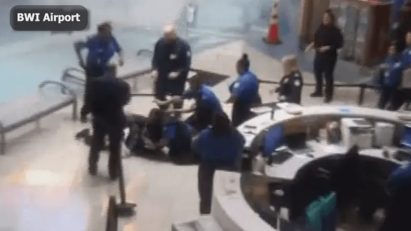 Wild new video shows alleged assault of TSA agents at BWI Marshall Airport