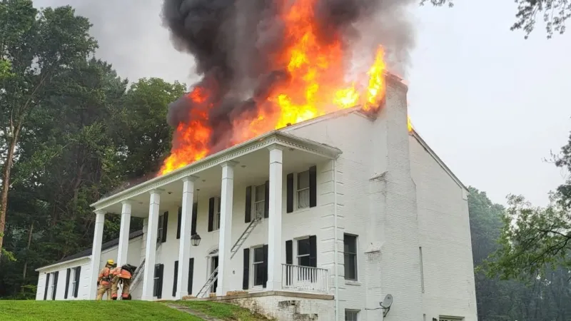 Lightning strike to blame for $850K damage in Maryland house fire