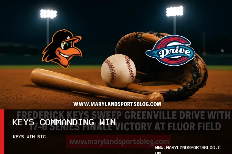 Frederick Keys Sweep Greenville Drive with 17-6 Series Finale Victory at Fluor Field