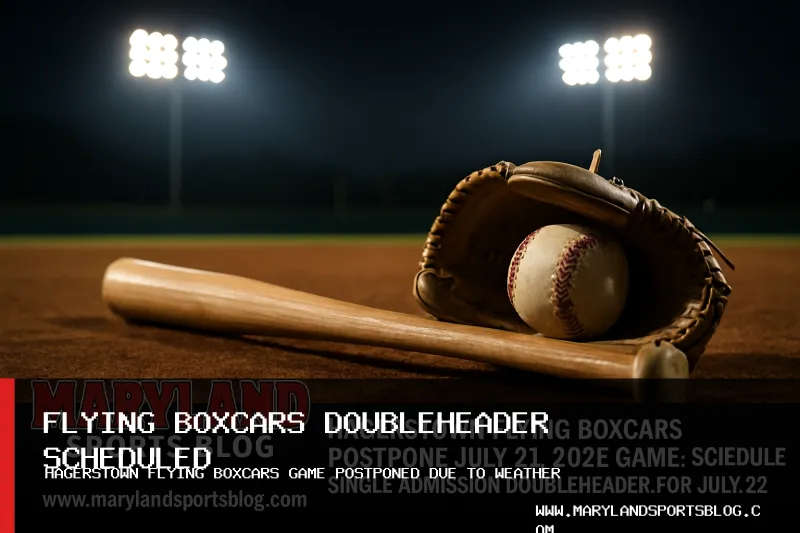 Hagerstown Flying Boxcars Postpone July 21, 2026 Game; Schedule Single Admission Doubleheader for July 22