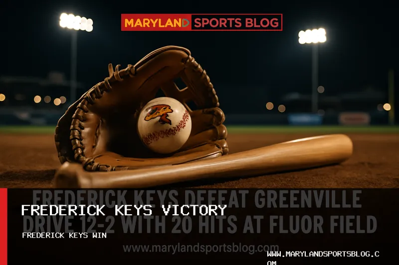 Frederick Keys Dominate Greenville Drive 12-2 with 20 Hits at Fluor Field