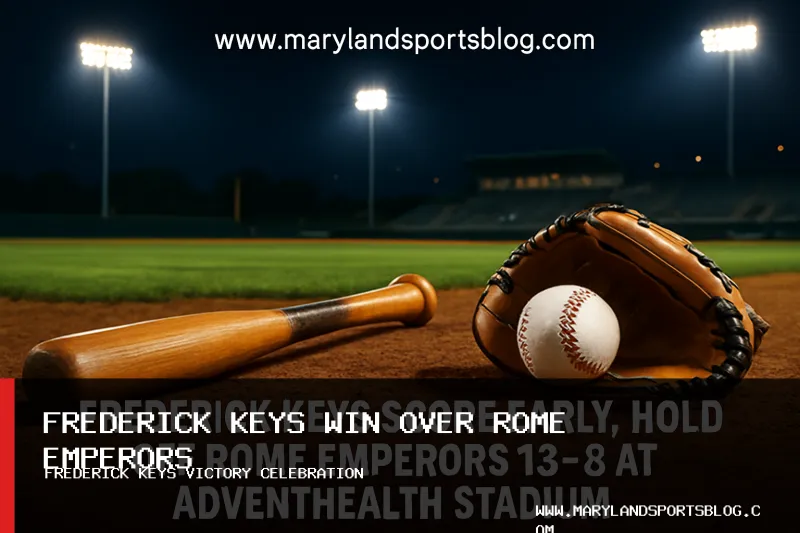 Frederick Keys Score Early, Hold Off Rome Emperors 13-8 at AdventHealth Stadium