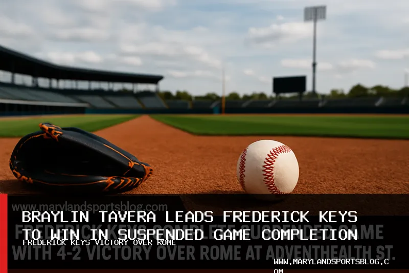 Frederick Keys Complete Suspended Game with 4-2 Victory over Rome at AdventHealth Stadium