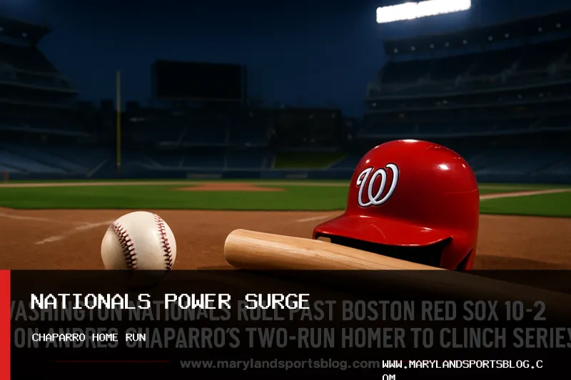 Washington Nationals Roll Past Boston Red Sox 10-2 on Andres Chaparro's Two-Run Homer to Clinch Series