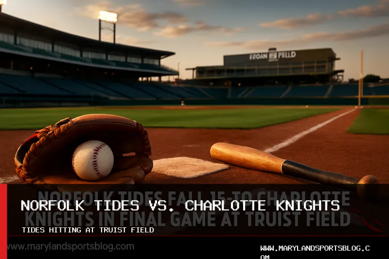 Norfolk Tides Fall 15-3 to Charlotte Knights in Final Game at Truist Field
