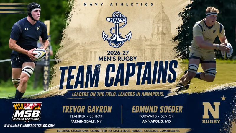 Navy Men's Rugby Names Trevor Gayron, Edmund Soeder Team Captains for 2026-27 Season