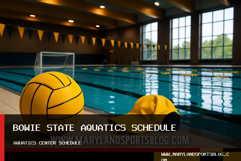 Bowie State University Athletics Announces Weekly Schedule for Aquatics Center with Contact Mark Wascavage