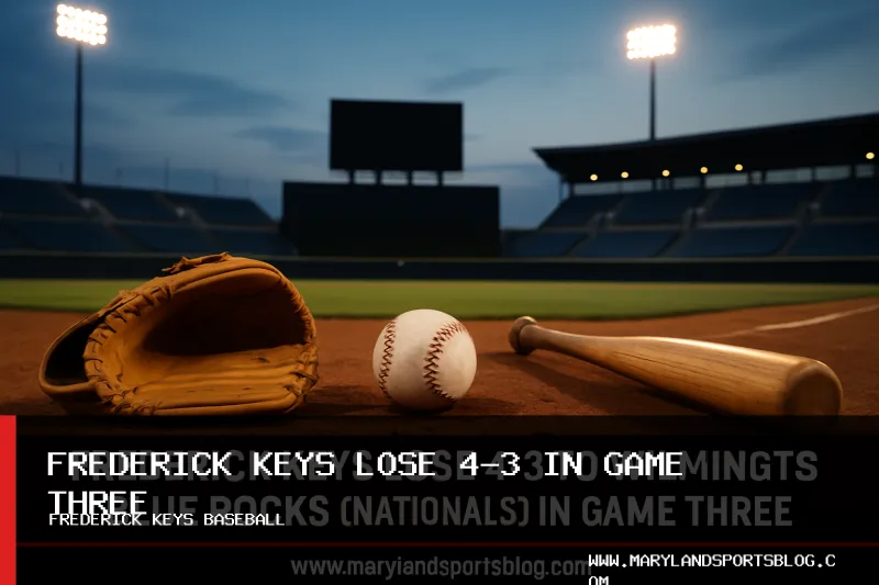 Frederick Keys Lose 4-3 to Wilmington Blue Rocks (Nationals) in Game Three