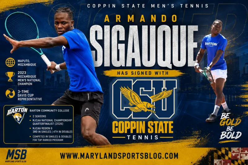 Coppin State Lands International Standout Armando Sigauque to Bolster Men's Tennis Roster